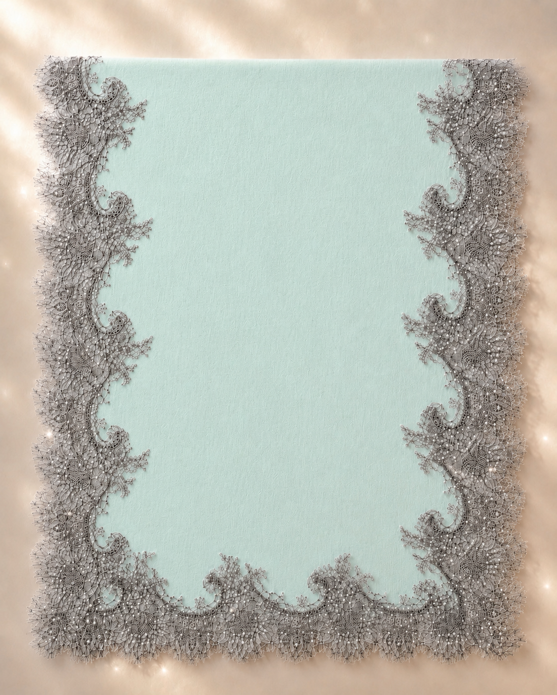 Sciarpa Dusky Lace con Perline