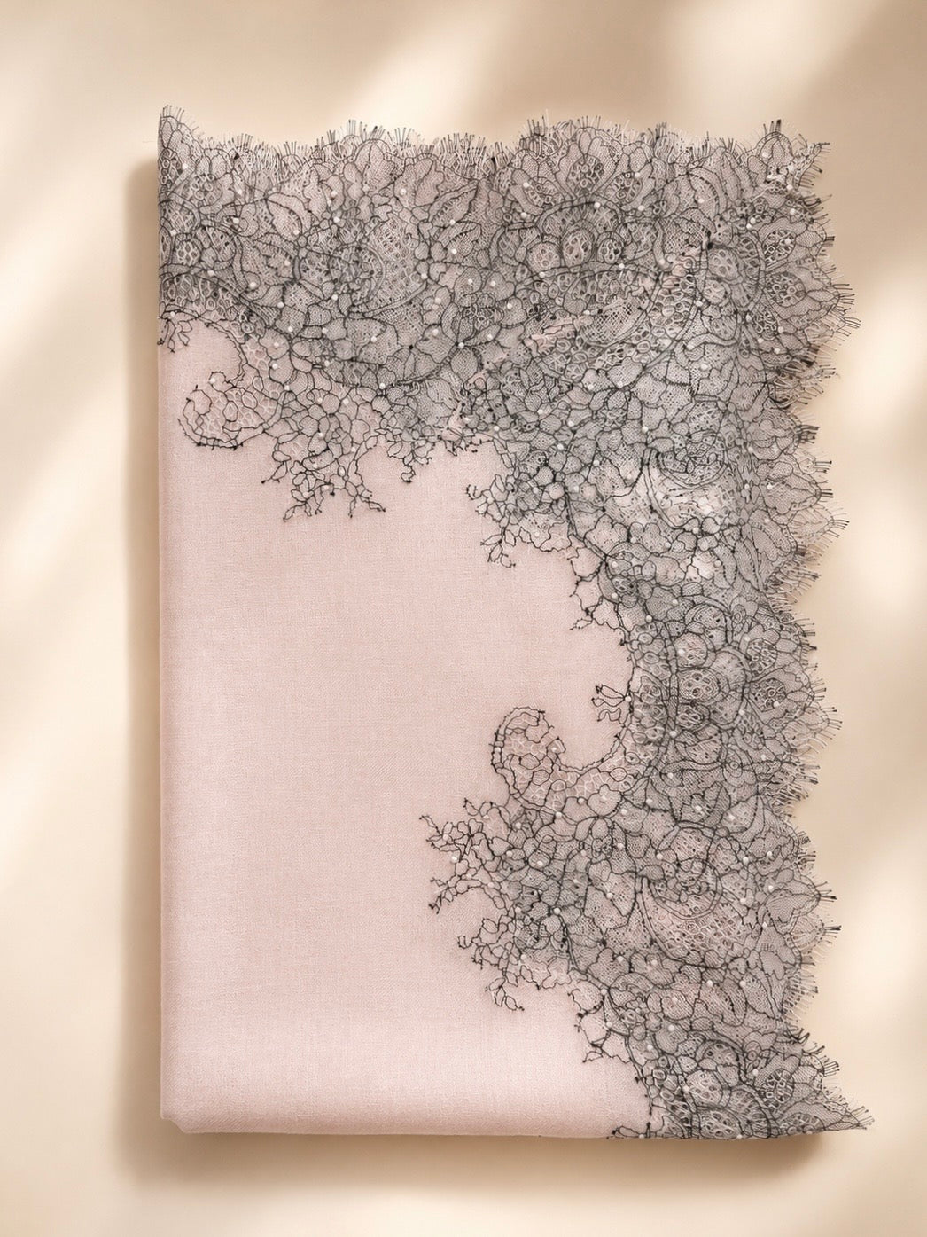 Sciarpa Dusky Lace con Perline