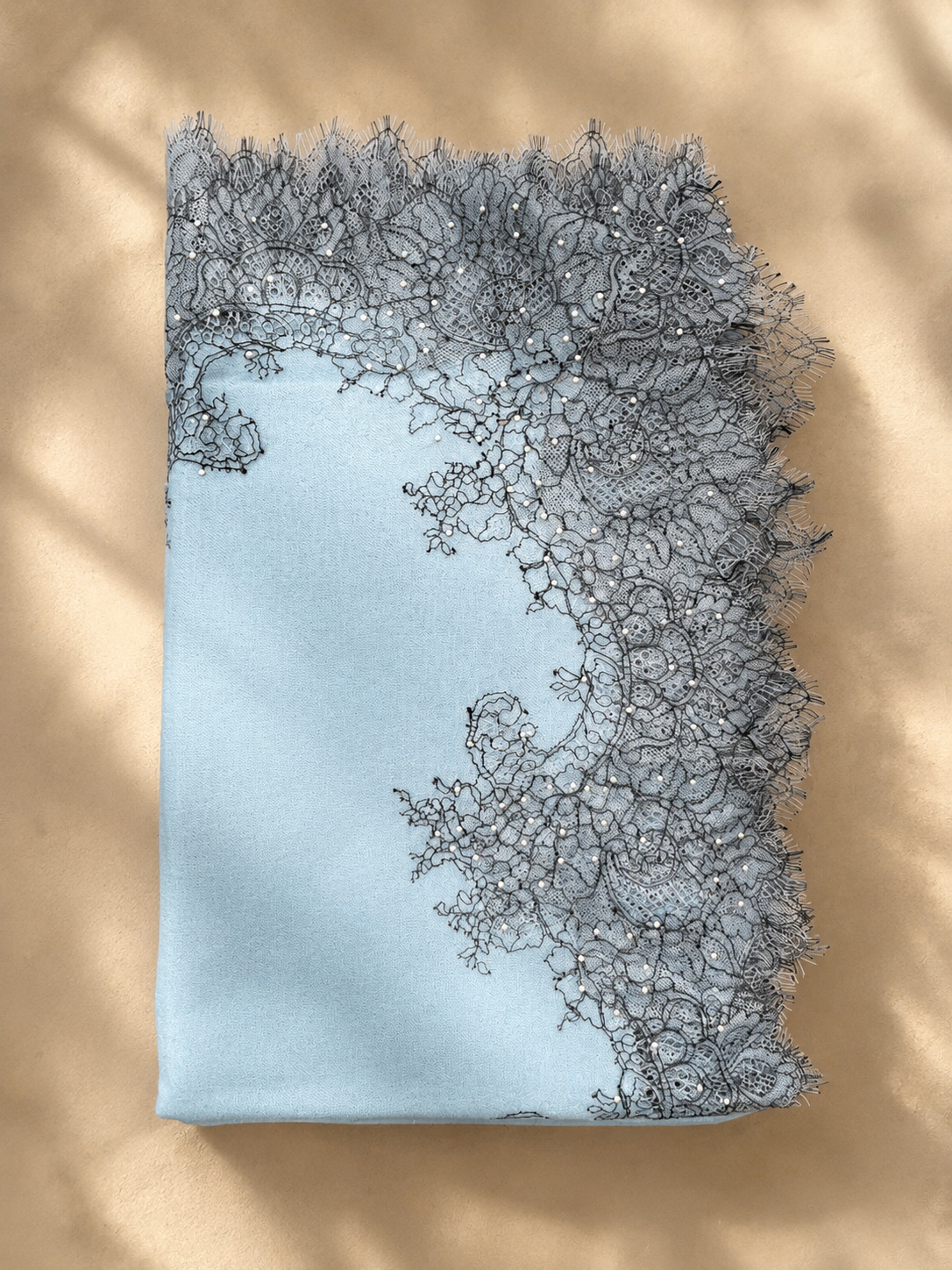 Sciarpa Dusky Lace con Perline