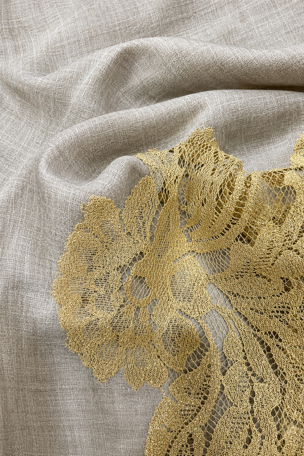 Sciarpa Dentelle Lumière con Pizzo in Lurex