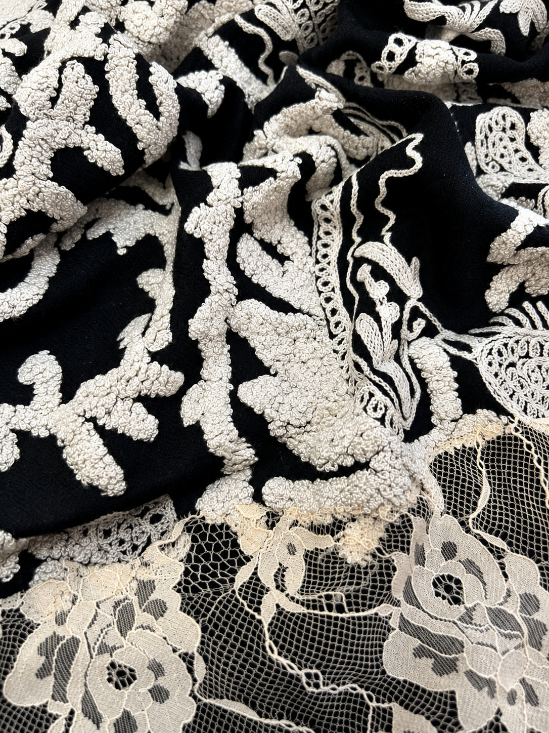 Sciarpa Rococo Reve con Pizzo