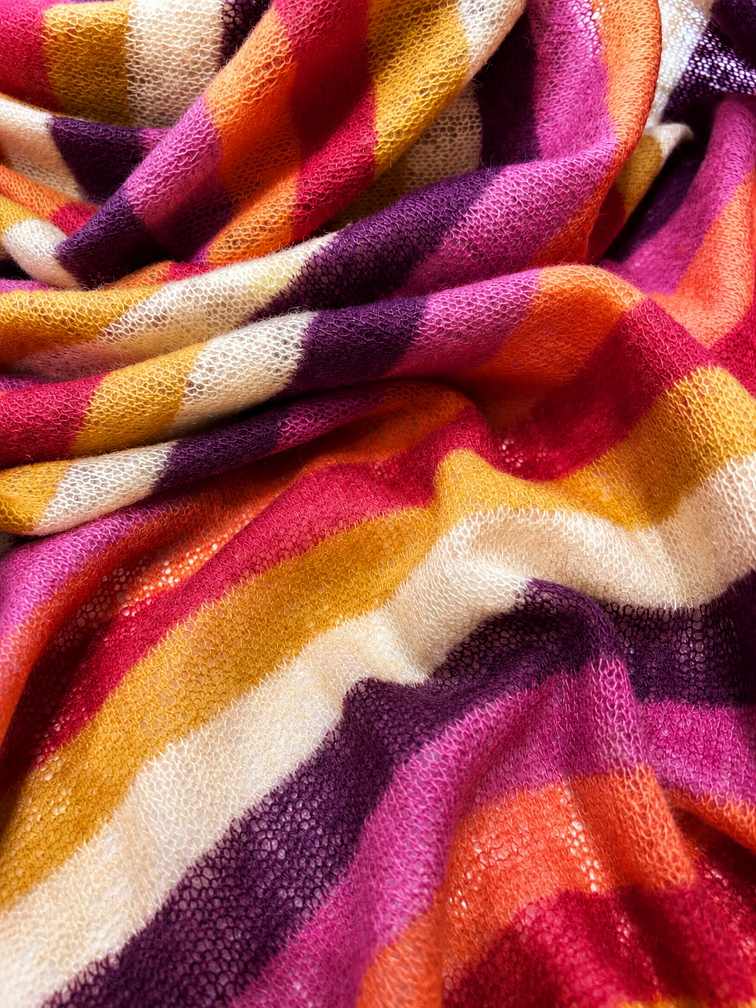 Sciarpa Basic a Righe Multicolor