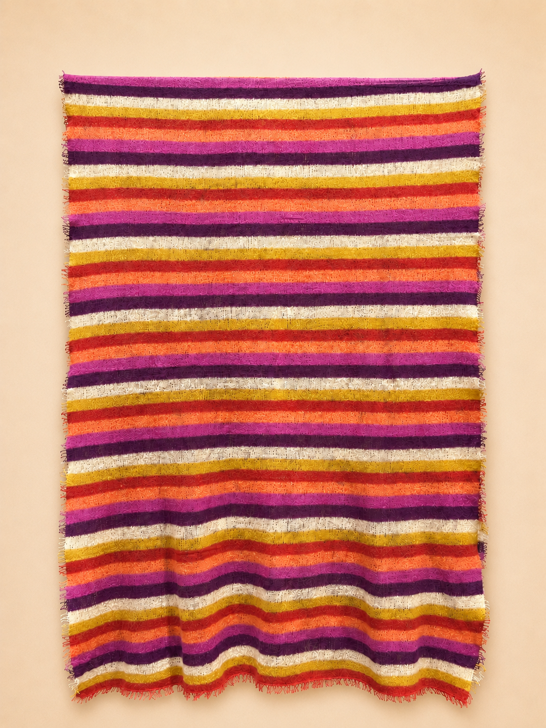 Sciarpa Basic a Righe Multicolor
