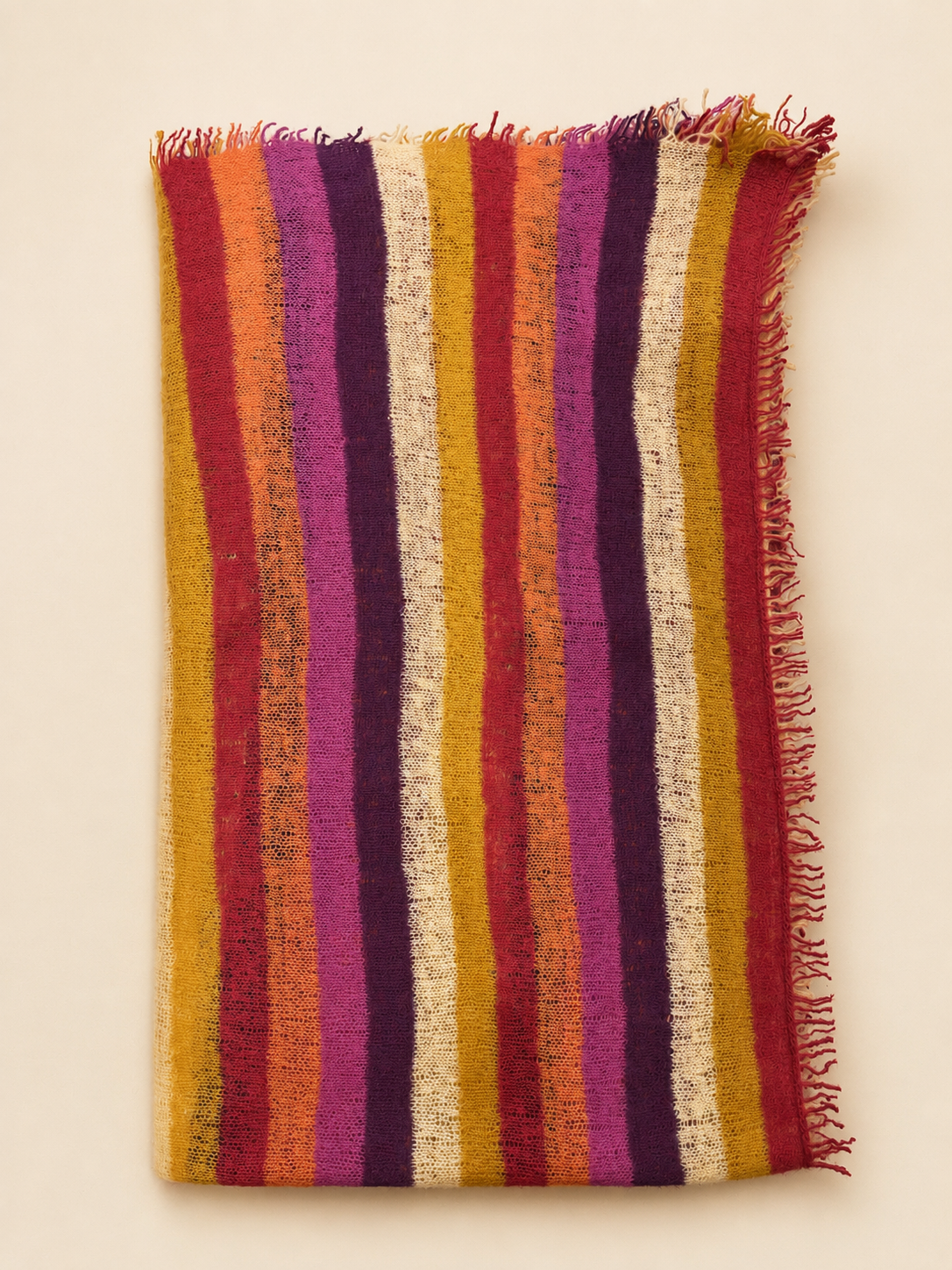 Sciarpa Basic a Righe Multicolor
