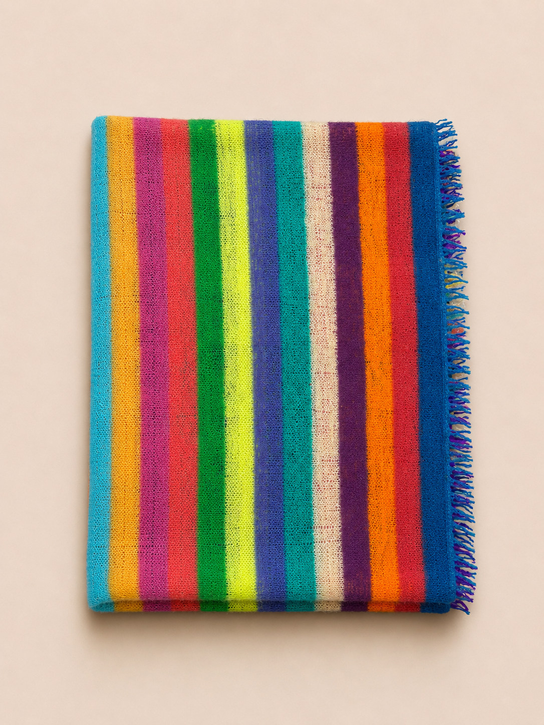 Sciarpa Basic a Righe Multicolor