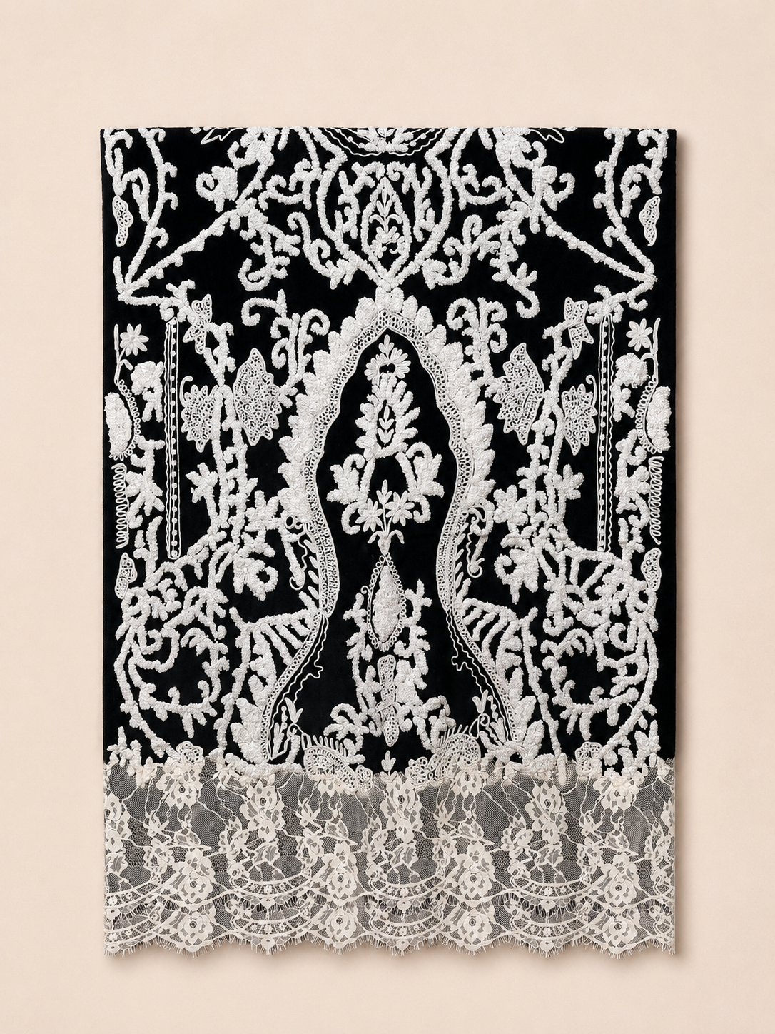 Sciarpa Rococo Reve con Pizzo